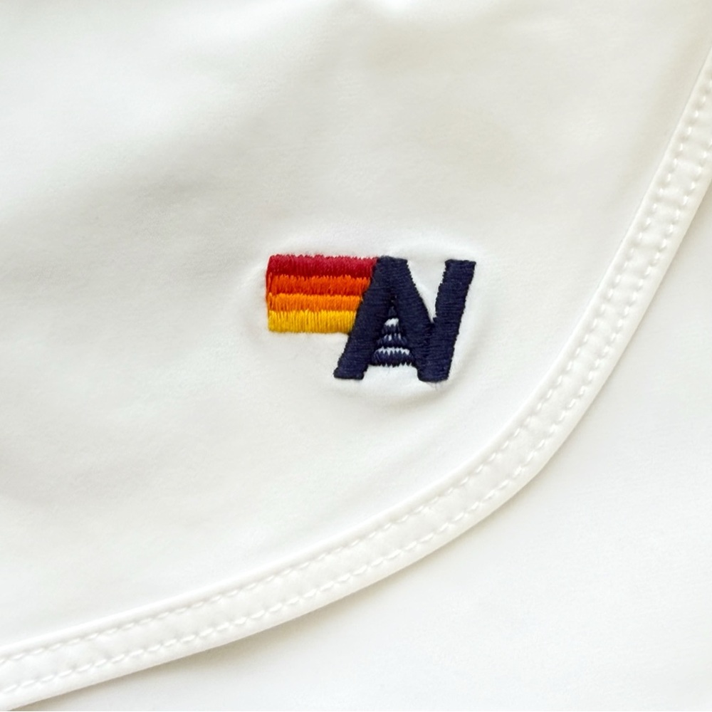 AVIATOR NATION WHITE ELASTIC WAIST 5 STRIPE FLEX BOARD SHORTS - Picture 2 of 8